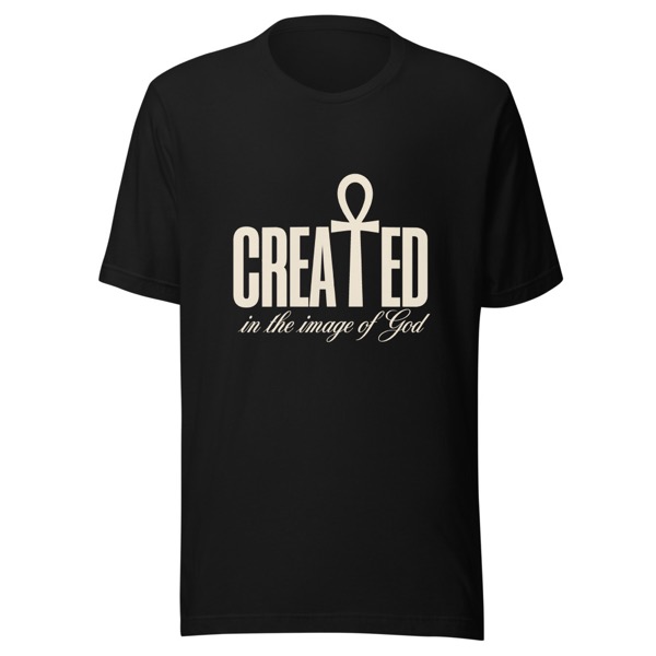 Created in the image of God ankh t-shirt
