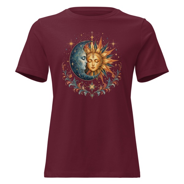 Sun and Moon women's t-shirt